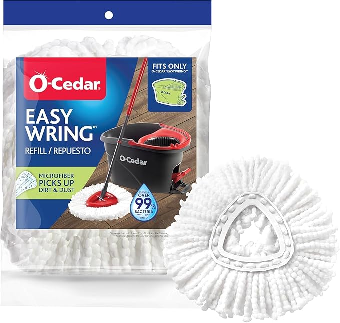 O-Cedar EasyWring Spin Mop Head Refill (Pack of 6)