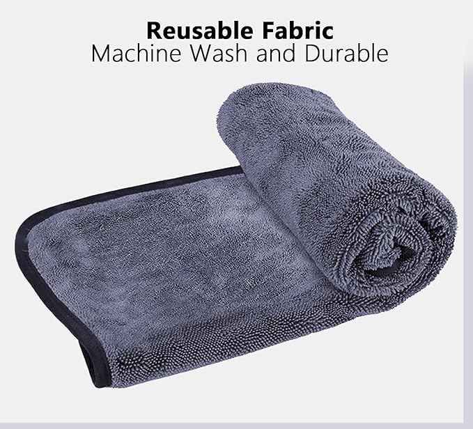 Shiny Bath Wipes Shower Cleaning Cloth, Super Absorbent Bath Towels, Shower Doors Drying Towels, Streak Free Glass Window Car Mirror Microfiber Cleaning Cloths (1, 16"X24")