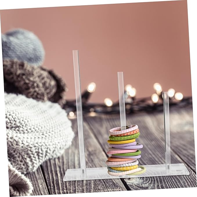 Hair Tie Storage Rack Acrylic Hair Accessories Organizer Scrunchie Display Stand Scrunchie Holder Hairband Organizer for Girls