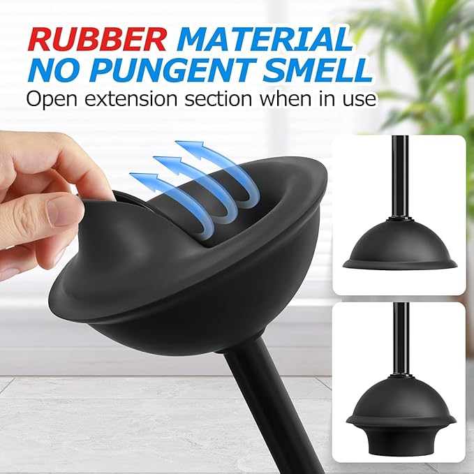 3 in 1 Toilet Brush and Plunger Set,Toilet Bowl Brush Plunger Set,Toilet Brush Plunger Combo,Cleaning Brush,Cleaning Supplies, Crevice Cleaning Brush, Bathroom Cleaning Tools