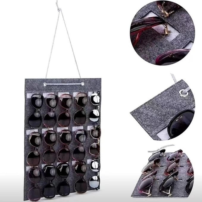 Hanging Claw Clip Organizer for Women Large Capacity Hair Bows Holder Hair Accessories Storage for Sunglasses, Hair Clips, Jewelry, Headbands, Claw Clips Organizer