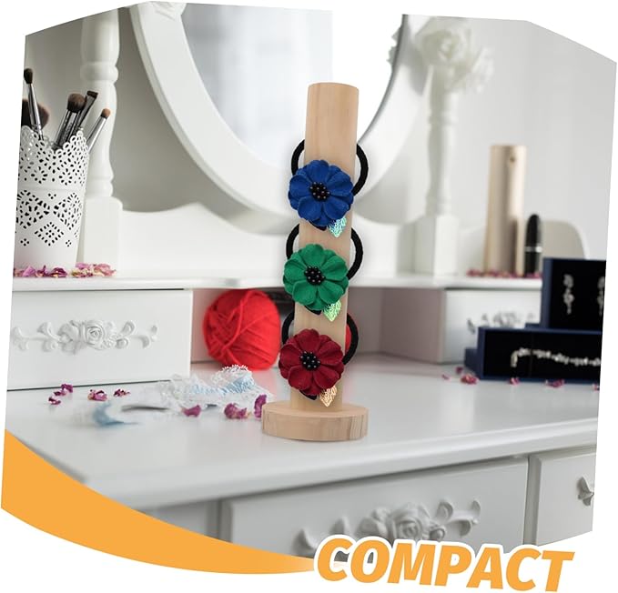 FRCOLOR Hair Tie Storage Rack Premium Hair Rope Organizer for Accessories Hair Band Display Stand for Dressing Table present for Women