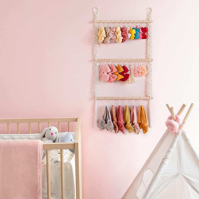 Dahey Hair Clip Organizer and Hair Bows Organizer for Girls Hair Accessories Organizer Bedroom Bathroom College Dorm Room Decor for Women and Girls