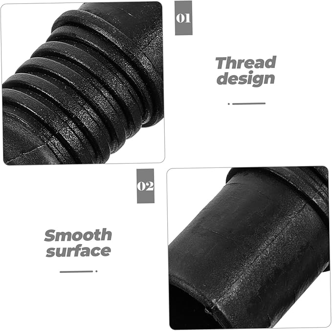 Threaded Handle Adapter Tips for Broom and Mop Extension Poles Replacement Compatible with Telescoping Cleaning Tools 1.81X0.78 Inch Durable Connector