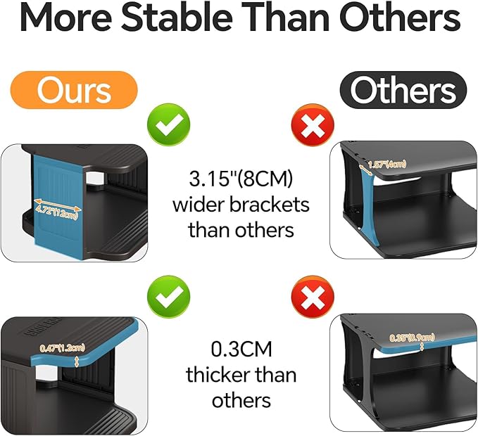 Kitstorack Stackable 16-Tier Shoe Rack for Closet & Entrance - Tall, Narrow, Vertical Shoe Stand - Plastic, Free Standing - Ideal for Small Spaces