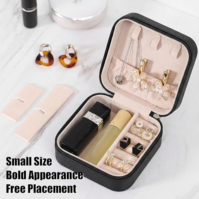 12-Pack Volleyball Portable Jewelry Box And DIY embroidery patches for Team Travel, Black Sport Jewelry Case Bulk Gifts for Volleyball Team Athletes, Players, Coaches, Banquets & Birthdays