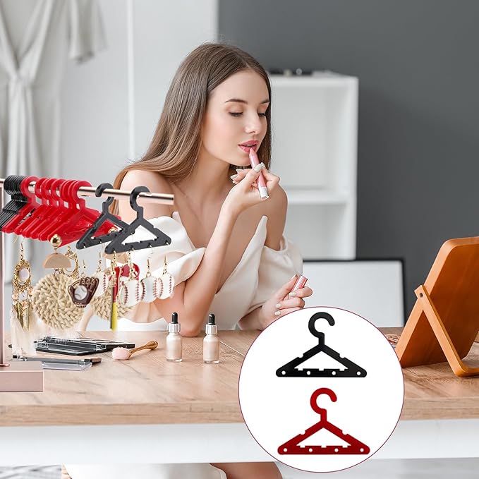 20pcs Colorful Acrylic Earring Hangers - Mini Jewelry Display Rack for Dangling Earrings, Organizer for Retail Store or Home Decor (Hangers Only)