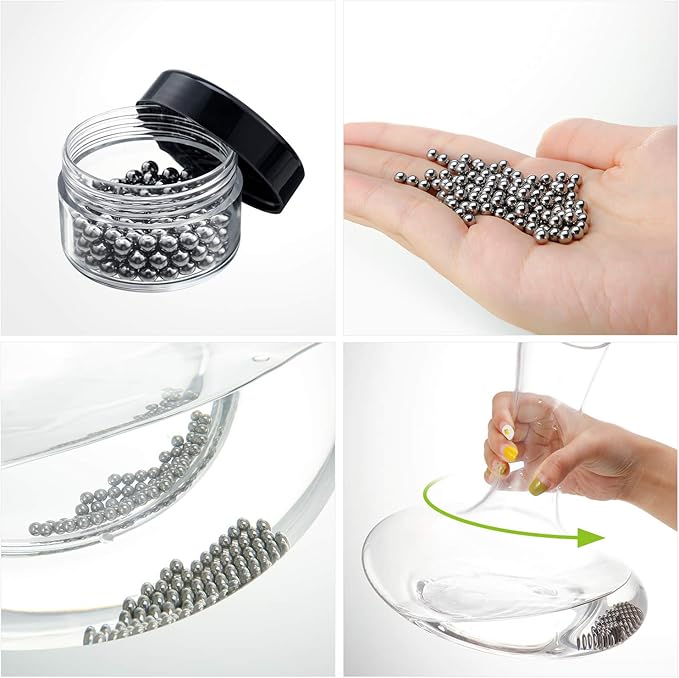 Boao 3 Pcs Decanter Cleaning Brush Wine Glass Decanter Flexible Bottle Brush Set with Cleaning Beads Household Tools for Bottle Goblets Glasses Cups(Black)