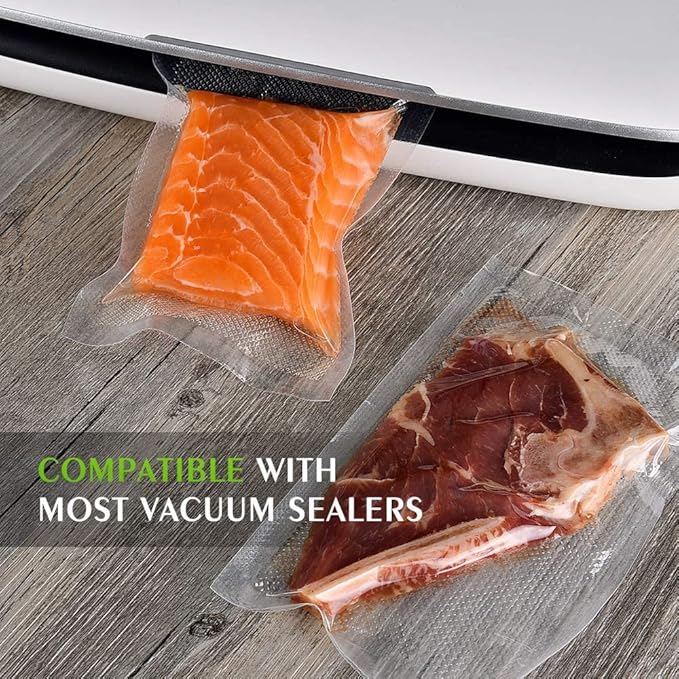 Vacuum Sealer Bags for Food - Seal a Meal Bags Rolls - 8inx20 Rolls 2 Pack - XinBaoLong Commercial Grade Heavy Duty BPA Free Great for Vac Storage