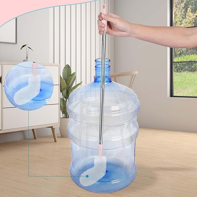 5 Gallon Water jug Cleaning Brush，2 Pack Bucket Brush, Kettle Brush, Cleaning Extra Long Bottles, 5 Gallon Jug Cleaner, Water Bottle Brush，Carboy Brush.
