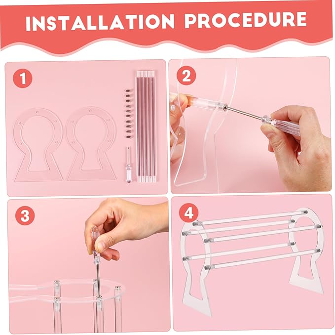 Acrylic Headband Holder Display Stand for Women Hair Accessory Organizer for Home Shops Space-saving Headwear Rack Simplifies Hair Accessory Storage Keeps Your Collection Neat