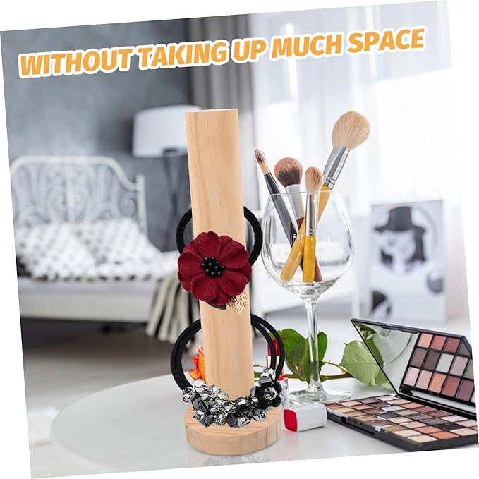 Veemoon Hair Tie Storage Rack Premium Hair Accessories Organizer Desktop Scrunchy Holder and Bracelets Girl Room Decor