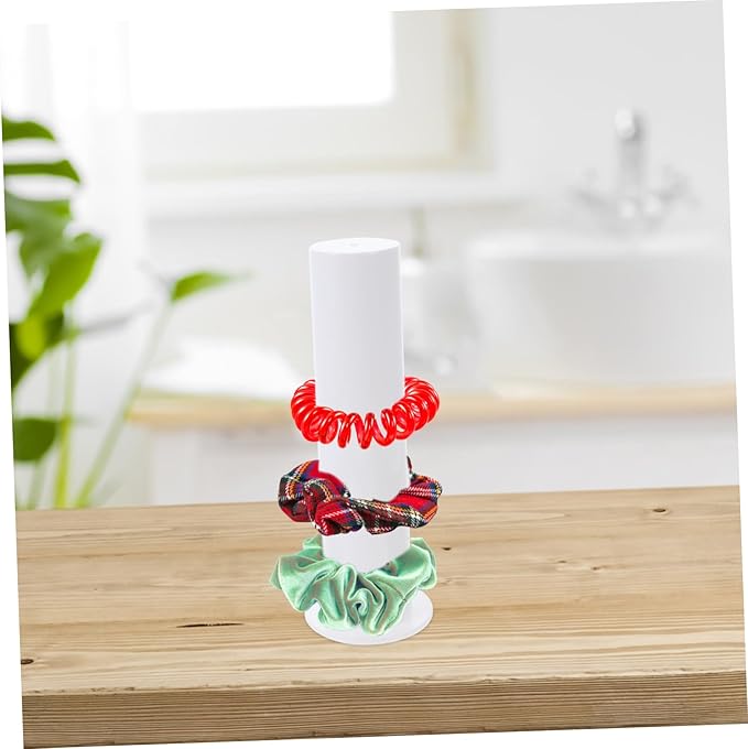 Hair Ties Elastic Holder Organizer Acrylic Scrunchie Holder Stand Hair Accessory Organizer Women