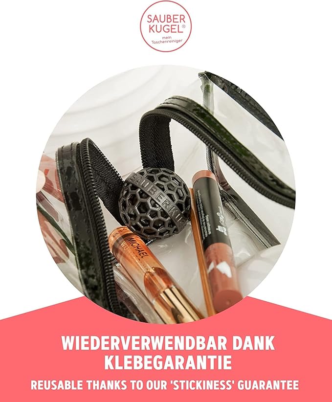 Sauberkugel - The Clean Ball - The clever way of cleaning purses, bags, backpacks and school bags (Springfield Collection)
