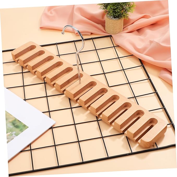 OUNONA Belt Hanging Rack Space Saving Belt Organizer Slots Closet Accessory Organizer