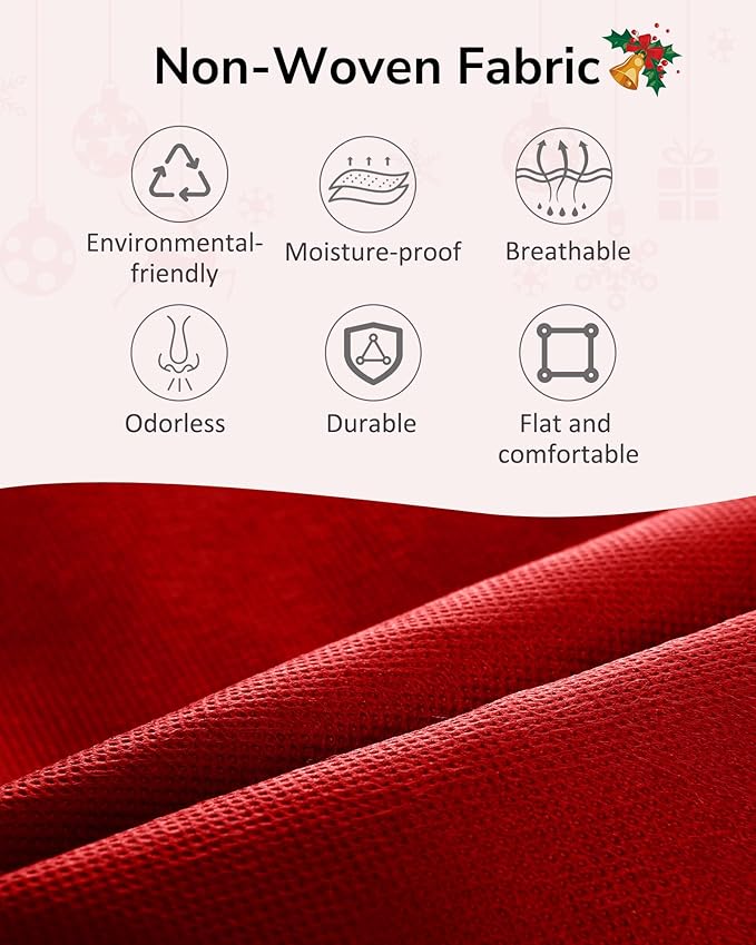 ULG 1 Pack Over The Door Organizer – 5 Shelf Door Organizer Hanging & 10 Side Pockets, Reinforced 44LB Capacity Hanging Organizer, Behind The Door Storage for Bedroom, Nursery, Christmas (Red)