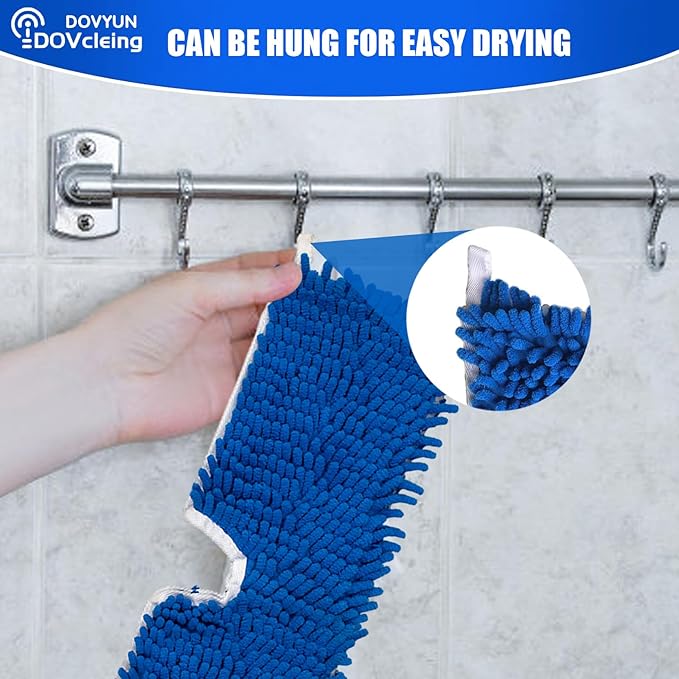2 Pack Microfiber Mop Refills Compatible with O-Cedar Dual-Action Flip Mop Resuable Replacement Mop Heads for Dry & Wet Use