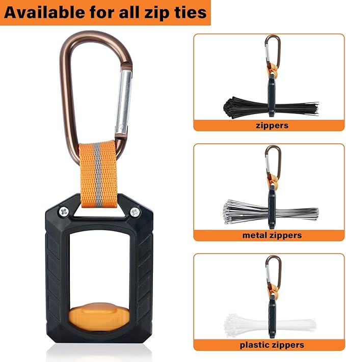 Melotough Zip Tie Holder,Reusable Zip Tie Organizer Band,Cable Tie Holder,Cable Tie Bracket for Multi-Purpose Indoor and Outdoor Use（Black),3Pcs,Father Day Deal,Father Day Gift