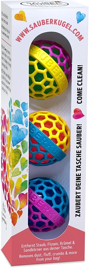 Sauberkugel - The Clean Ball - The clever way of cleaning purses, bags, backpacks and school bags (Summerfield Collection)