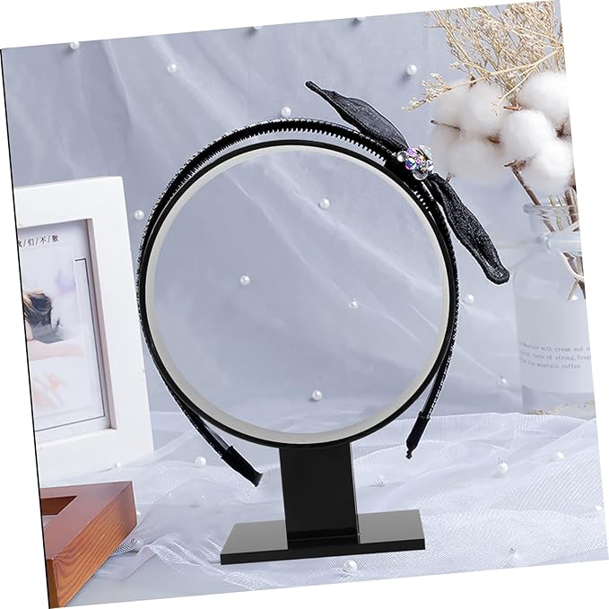 VALICLUD Acrylic Hairband Display Stand Head Hoop Display Shelf for Hair Accessories Stylish Simple