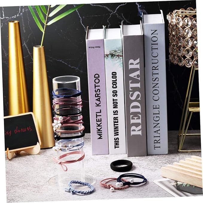 LIFKOME 2pcs Transparent Acrylic Hair Tie Storage Rack Hair Accessories Organizer Space-saving Desktop Display Stand for and Jewelry Durable and Easy to Clean