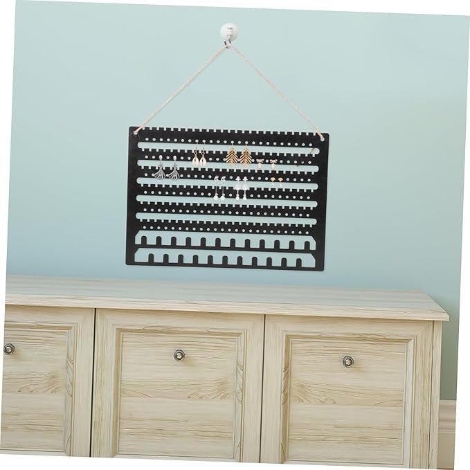 BESPORTBLE Hanging Jewelry Organizer Wall Mount Earring Holder for Studs Dangle Pierced Earring Storage Display