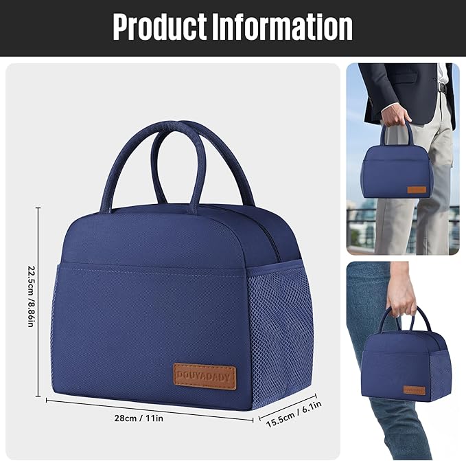 Lunch Bag Women/Men Lunch Box Women/Men (Dark blue)