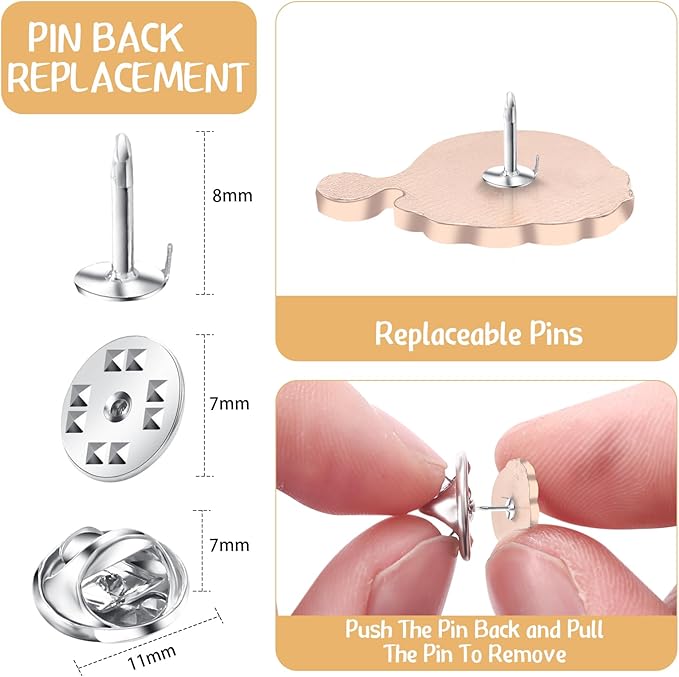 VitalCozy Pin Wall Display Banner with Butterfly Clutch Tie Tacks Enamel Pin Display Blank Canvas Display Metal Pin Backs Pin Organizer for Jewelry Lapels Badges Buttons Collection (Beige)
