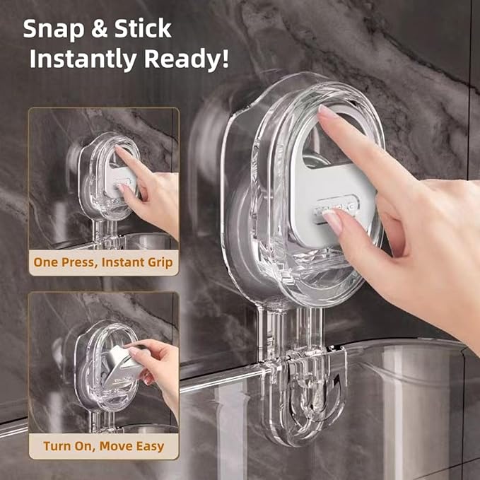 Clear Bathroom Shower Caddy, Wall Mount Storage Shelf with Suction Cups,Bathroom Storage Shelf 12.7x4.5x3.5 inchesLoad-bearing capacity: 22Ib 1piece (transparent)