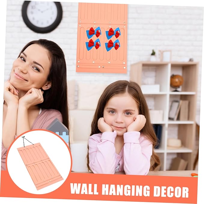 PRETYZOOM Bow Hair Clip Holder Hair Accessories Organizer Boys and Girls' Hair Band Storage -hanging Headband Holder Room Decorative Storage