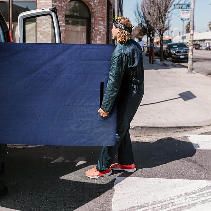 Coldwind Mattress Bags for Moving and Storage,Waterproof Mattress Cover for Moving with Heavy Duty Handles, Strong Zipper, Reusable, Moving Supplies & Moving Bags,Queen Size,Navy,2 Pack