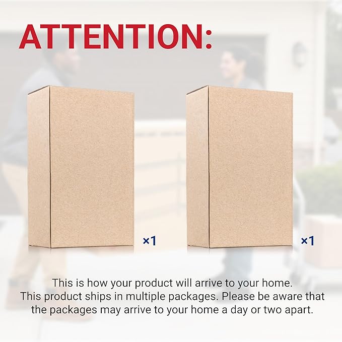 FLEXIMOUNTS 10000LBS 2 Pack Garage Shelving, 4-Tier Heavy Duty Shelving Unit, 23.6" D x 49.6" W x 71" H, Industrial Shelving, Adjustable Storage Shelves for Garage, Basement, Warehouse, Workshop