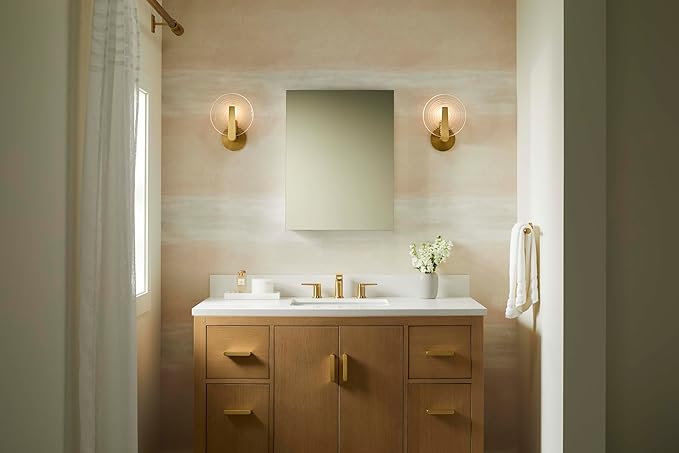 Kohler 55062-NA Embark Slim Medicine Cabinet Mirror, Adjustable Shelves with Mirrored Door, 20 in. W x 26 in. H