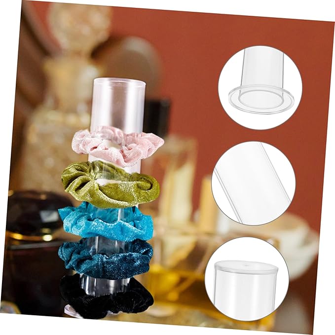 Acrylic Hairpin Head Rope Holder Stand Jewelry Organizer Stand Hair Accessories Organizer