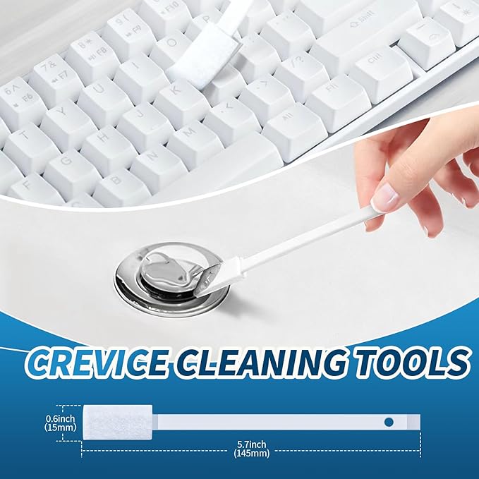 Alyimage® 42Pcs Disposable Crevice Cleaning Brush Set for Small Spaces, Toilet Bowl, Window Groove, Vent Fan, Door Track, Keyboard