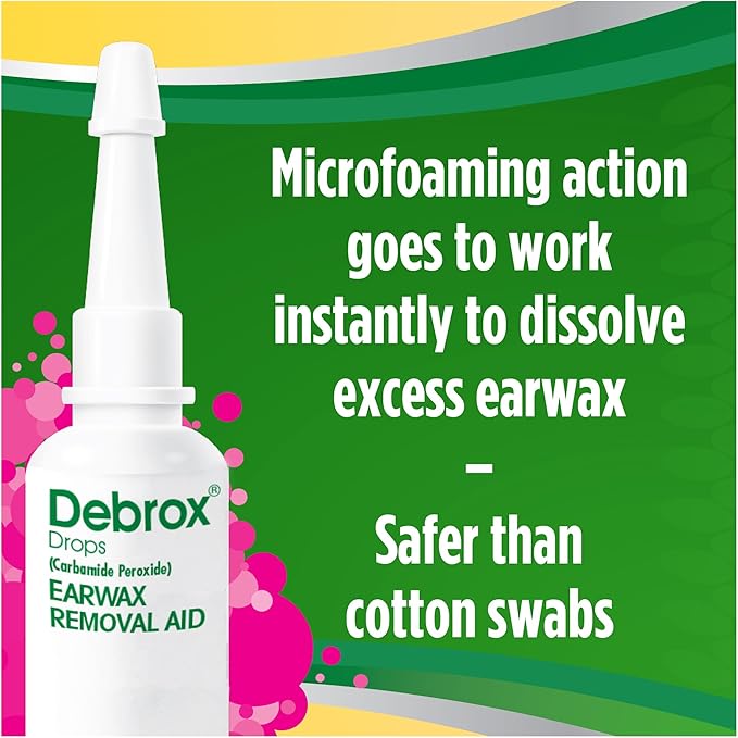 Debrox Ear Wax Removal Kit, Bulb Syringe & 0.5 Fl Oz Ear Wax Removal Drops with Carbamide Peroxide