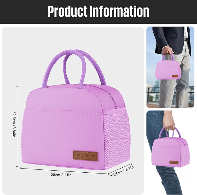 Lunch Bag Women/Men Lunch Box Women/Men (purple)