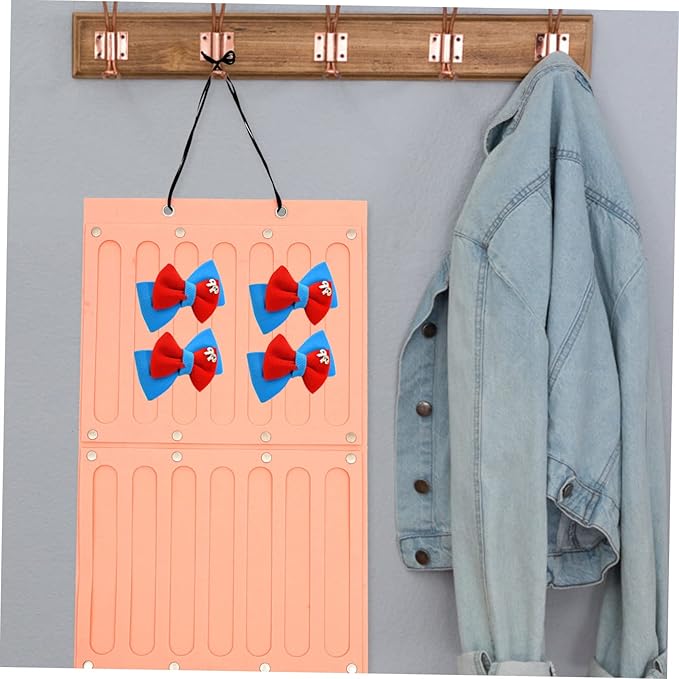 PRETYZOOM Bow Hair Clip Holder Hair Accessories Organizer Boys and Girls' Hair Band Storage -hanging Headband Holder Room Decorative Storage