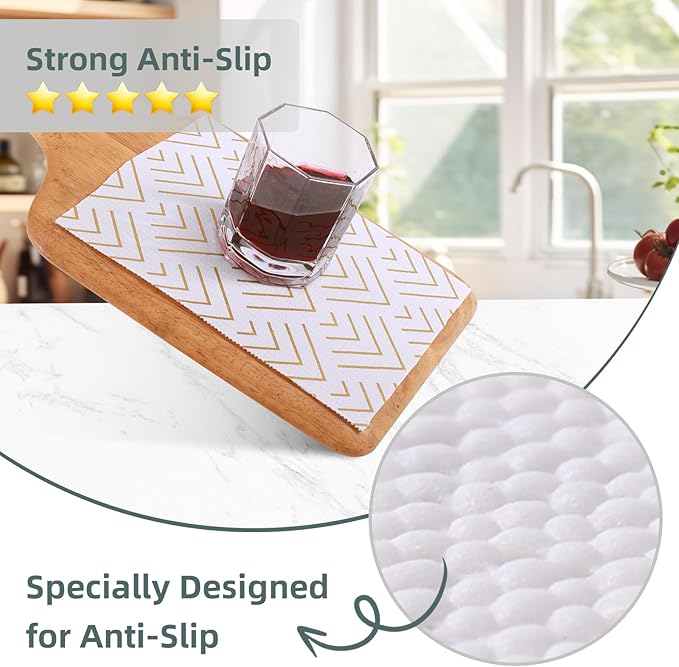Shelf Liner for Kitchen Cabinets Non Adhesive Drawer Liner Gold Arrow Non-Slip Thickened Shelf Liner Paper Strong Easy to Clean for Tool Box Refrigerator with Knife and Tape Measure 12 inche x 10 feet