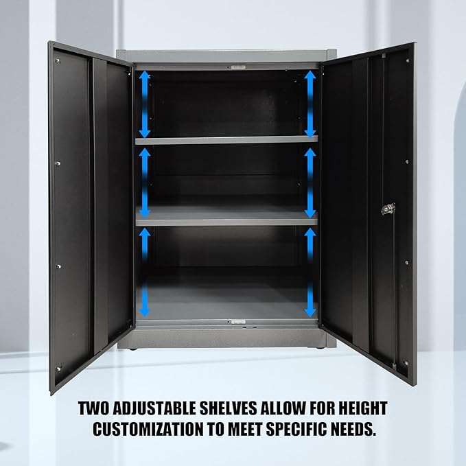 Heavy-Duty Workshop Storage Metal Cabinets Set for Mechanics