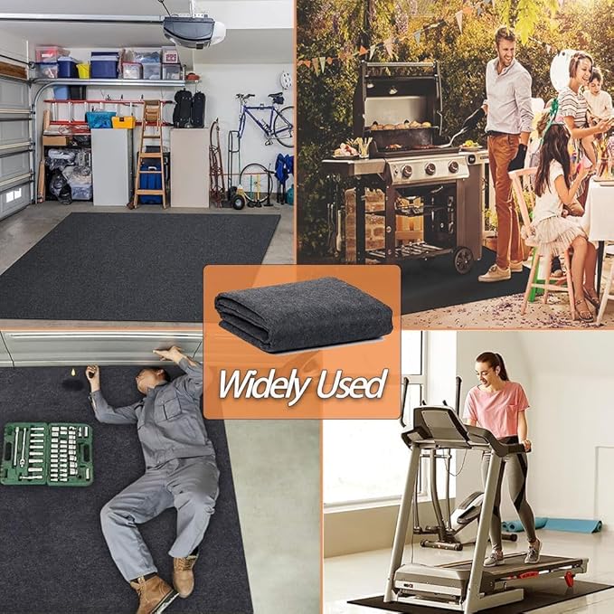 10 x 12 FT Outdoor Storage Shed Mat, Waterproof Storage Shed Flooring Mat, Anti-Slip Patio Furniture Floor Scratch Prevention Mat, Dustproof Outdoor Carport Mat
