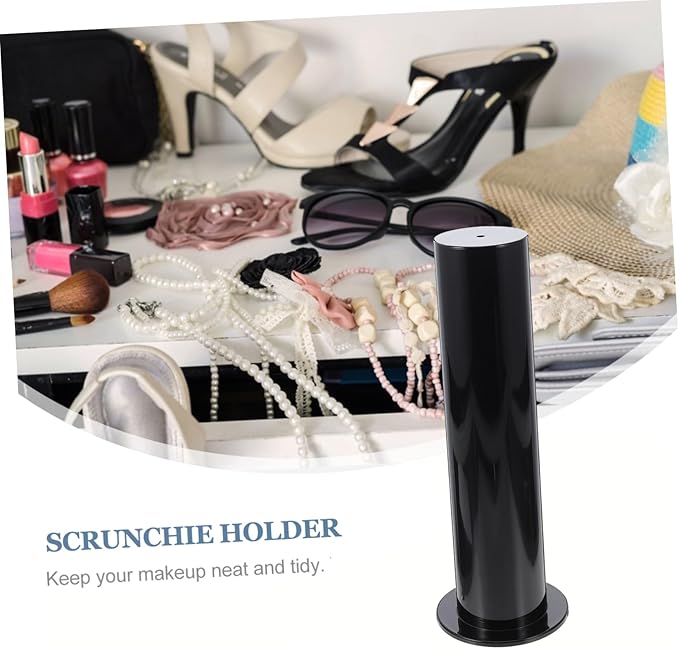 LIFKOME Acrylic Hair Tie Organizer Box Scrunchie Holder Stand Hair Accessories Stand for Desktop Display