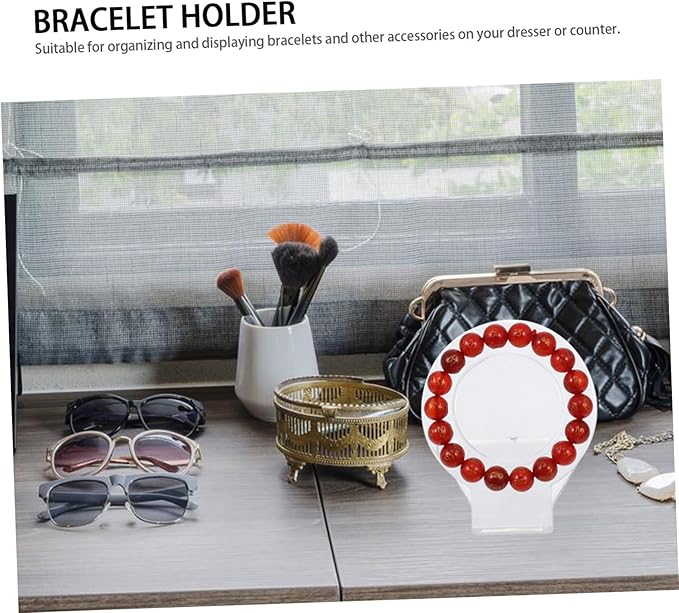 6pcs Acrylic Jewelry Display Stand for Bracelets Bangles and Prayer Beads Accessories Organizer for Home Store and Events