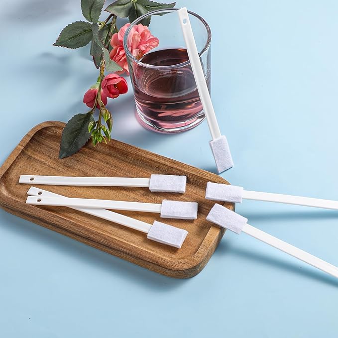 50Pcs Disposable Crevice Cleaning Tool Crevice Brush Crevice Hole Brush Suitable for Small Spaces,Keyboards,Grooves (White)