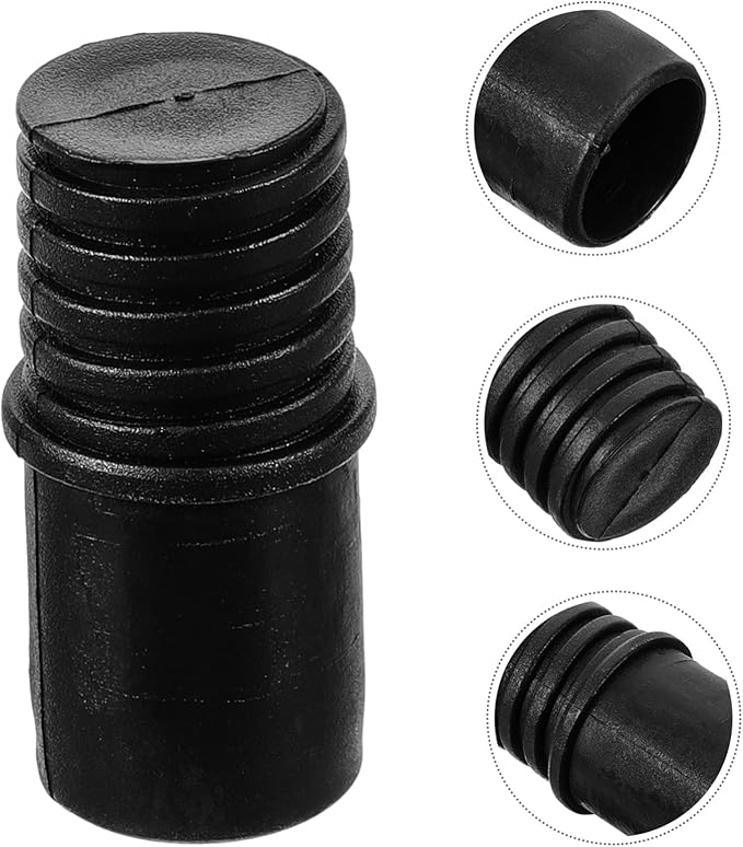 Threaded Handle Adapter Tips for Broom and Mop Extension Poles Replacement Compatible with Telescoping Cleaning Tools 1.81X0.78 Inch Durable Connector