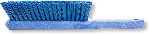 SPARTA Handheld Soft Counter Brush 8 Inch Bristle Span, Multi-Use Dust Brush with 5 Inch Handle for Tables, Countertops, and Delicate Surfaces, Polyester, Blue