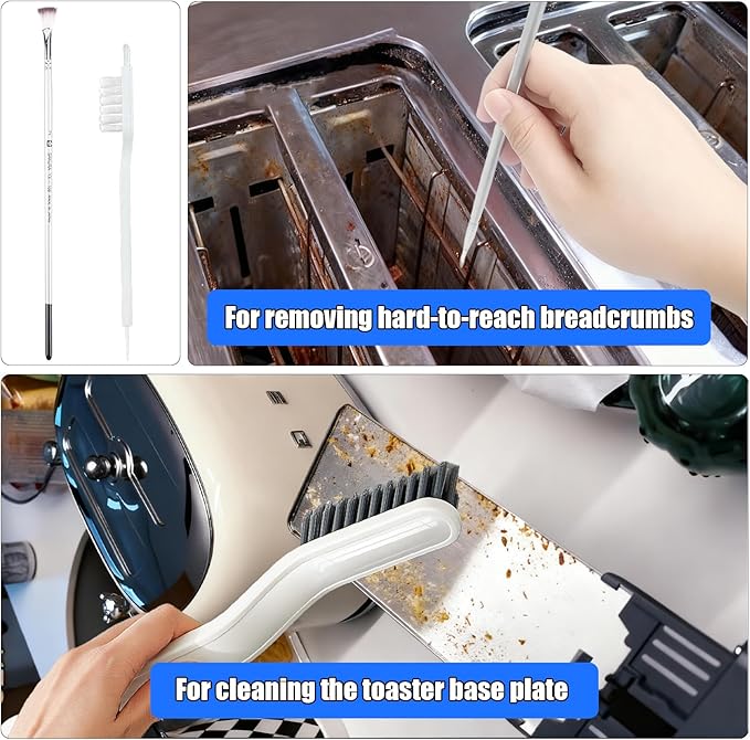 Toaster Cleaning Tools Set, Toaster Cleaner Brush, Toaster Accessories, Suitable for All Types of Toasters（17 Pcs）