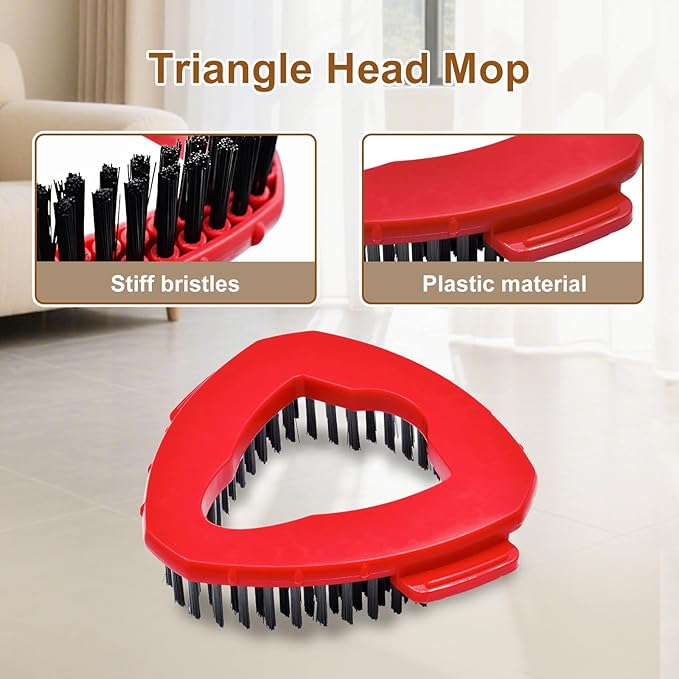 6 Pack Mop Heads Replacement for Ocedar EasyWring 1 Tank Spin Mop System,Include 2 Microfiber Spin Mops Replace Head&2 Chennile Mops Head Machine Washable with Scrubber Mopp Head and Base for Cleaning