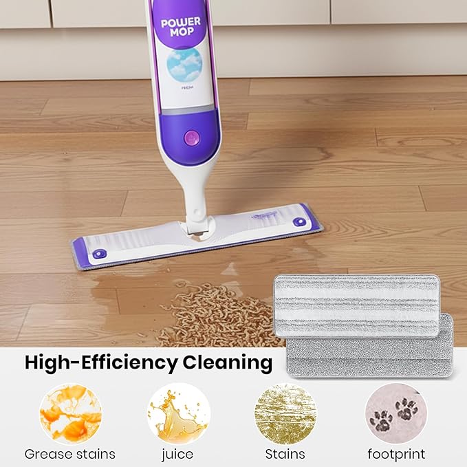 10 Pack Swiffer PowerMop Replacement Mop Pads,Compatible with Swiffer PowerMop Multi-Surface Mop,Size:15''*4.53'',Grey