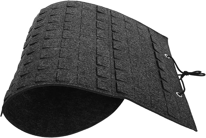 Wall Hanging Brooch Pin Organizer Bag with Felt Material, Deep Gray Lapel Badge Display Storage for Jewelry Collection and Pin Holder, Home Accessory Organizer
